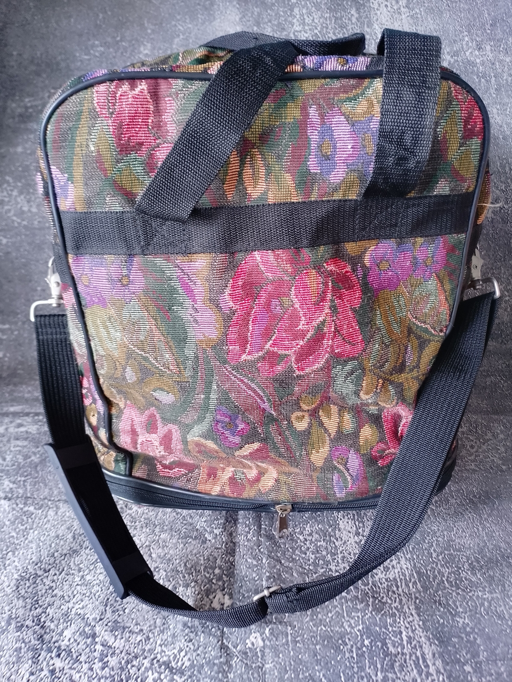 Vintage ARCTICS USA Floral Tote Travel Bag - Expandable - Picture 12 of 16